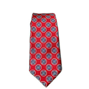 Bruno Piattelli Tie Men's Geometric Floral Handmade  Silk Necktie 60” Foulard